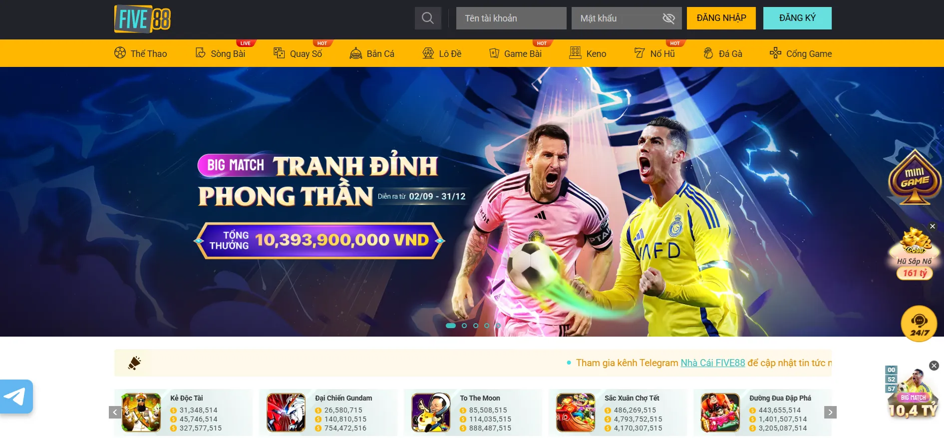 FIVE88 được đánh giá cao hàng đầu thị trường